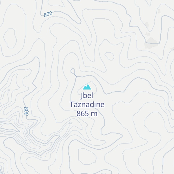 Map of Jbel Taznadine