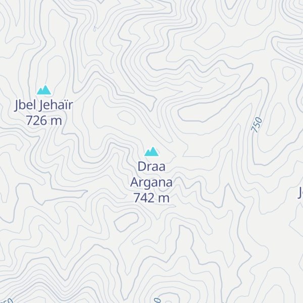 Map of Draa Argana