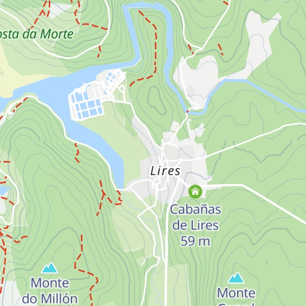 Map of Cabanas da Ría