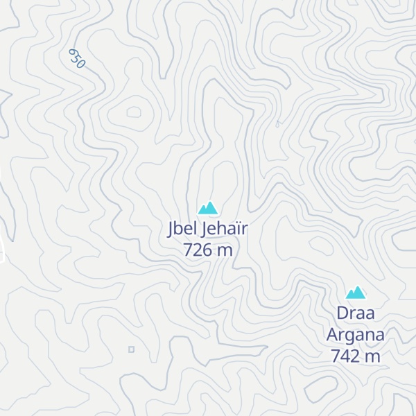 Map of Jbel Jehaïr