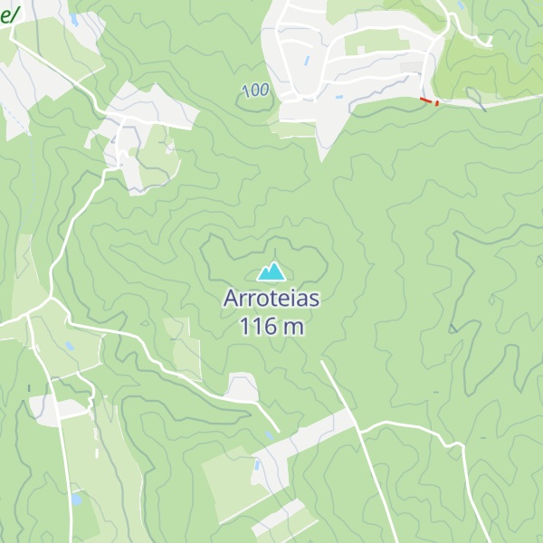 Map of Arroteias