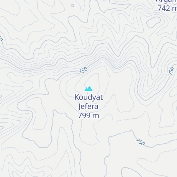 Map of Koudyat Jefera