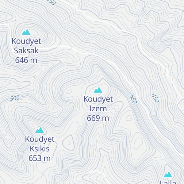 Map of Jebel Skiat