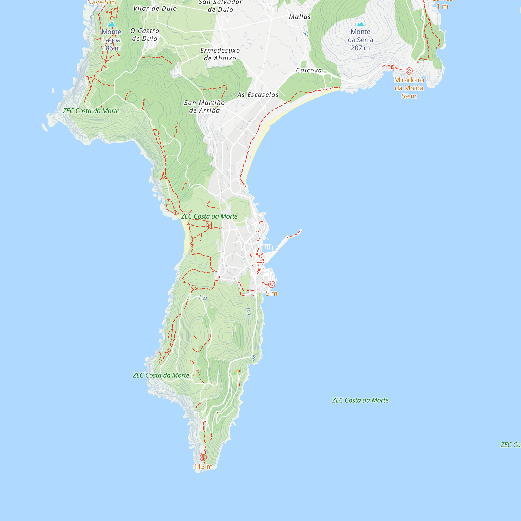 Fisterra Tourist Information Office map