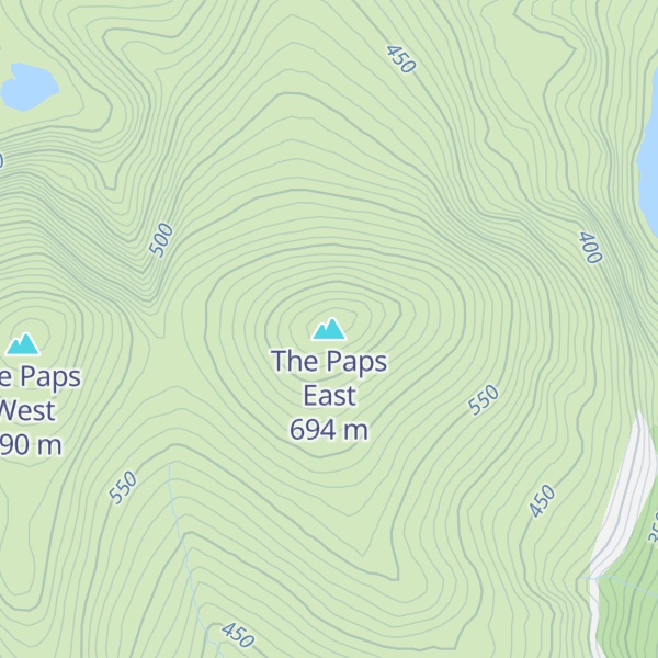 Map of The Paps East