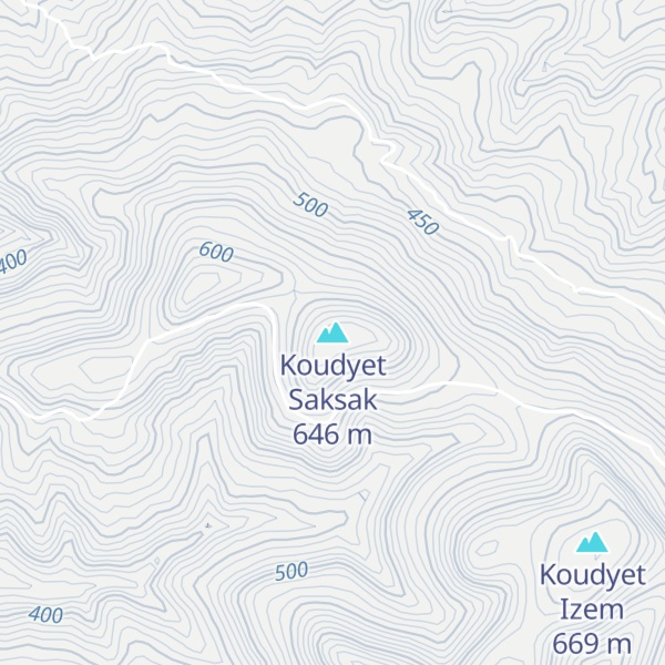 Map of Koudyet Saksak