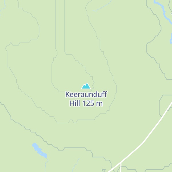 Map of Keeraunduff Hill