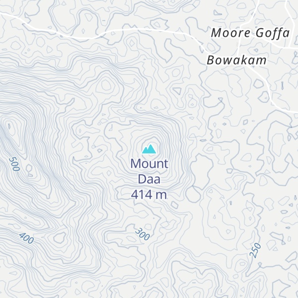 Map of Mount Daa
