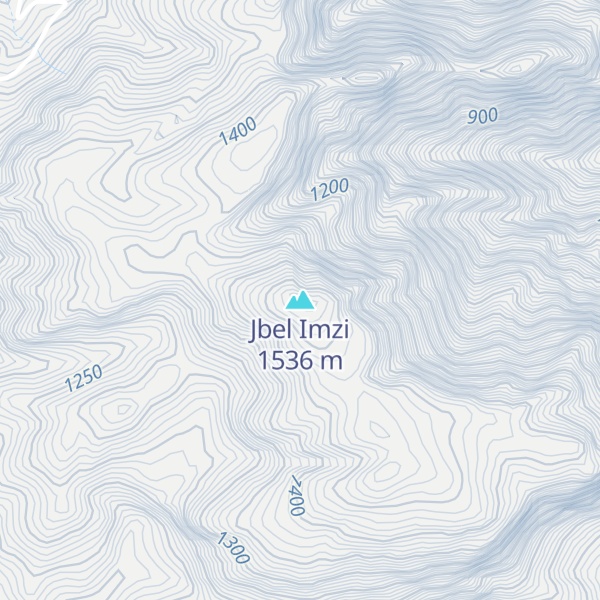Map of Jbel Imzi