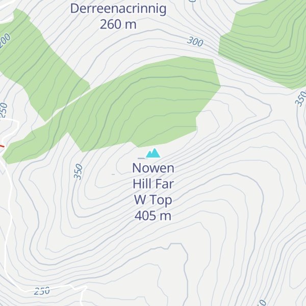 Map of Nowen Hill Far W Top