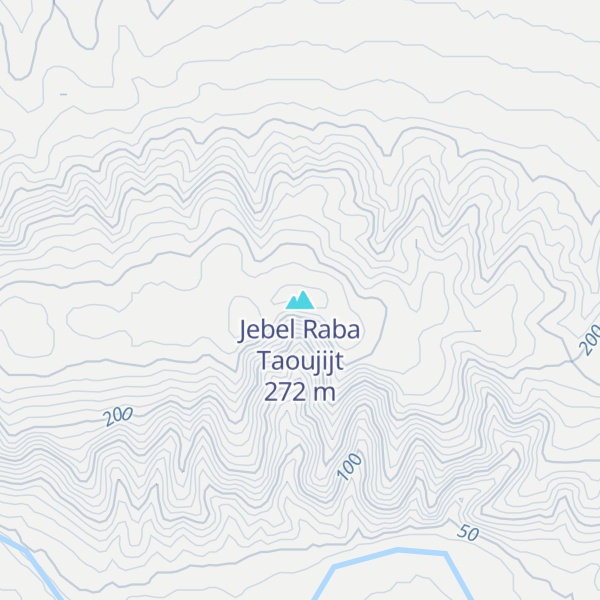 Map of Jebel Raba Taoujijt