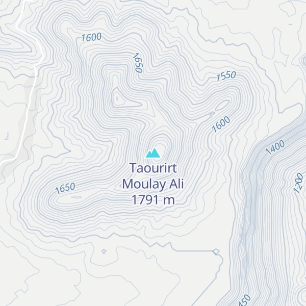 Map of Taourirt Moulay Ali