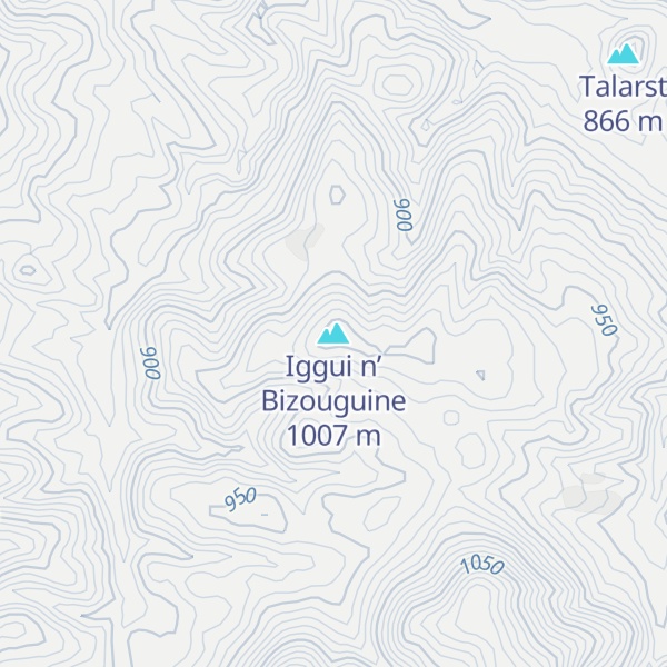 Map of Iggui n’ Bizouguine