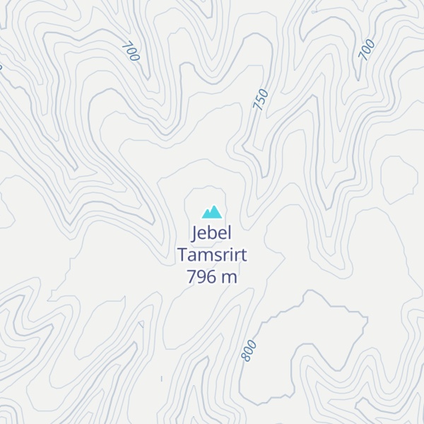 Map of Jebel Tamsrirt