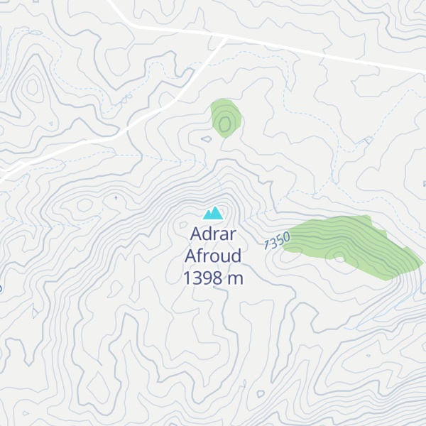 Map of Adrar Afroud