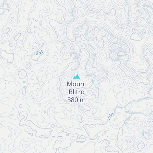 Map of Mount Blitro