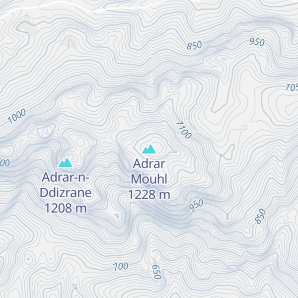 Map of Adrar Mouhl