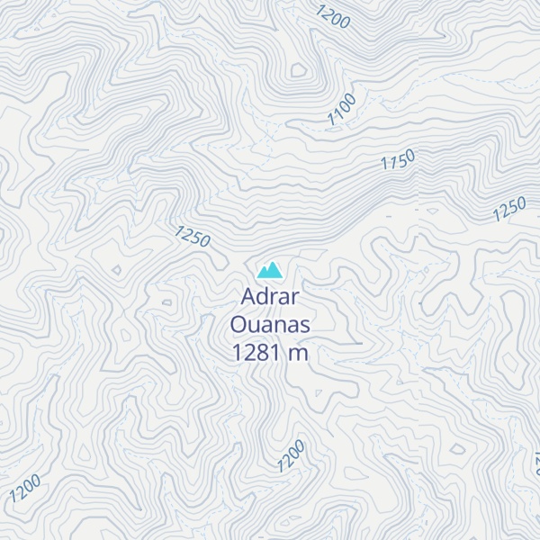 Map of Adrar Ouanas