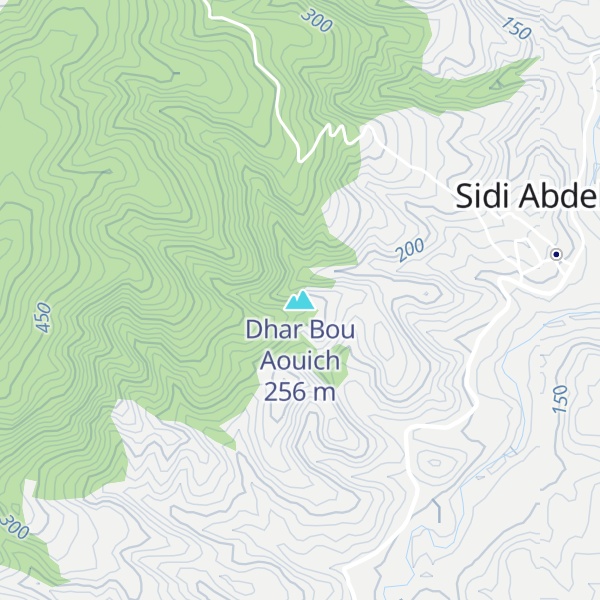 Map of Dhar Bou Aouich
