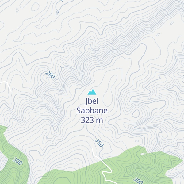 Map of Jbel Sabbane