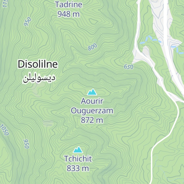 Map of Aourir Ouguerzam