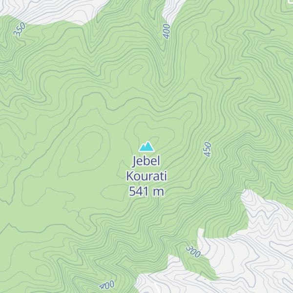 Map of Jebel Kourati