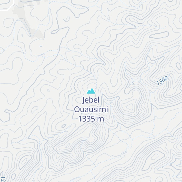 Map of Jebel Ouausimi