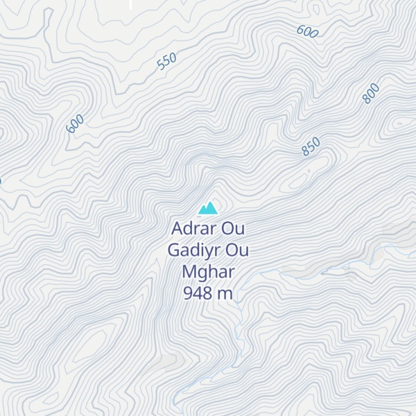 Map of Adrar Ou Gadiyr Ou Mghar
