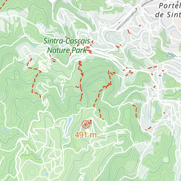 Map of Castelo dos Mouros