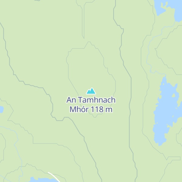 Map of An Tamhnach Mhór