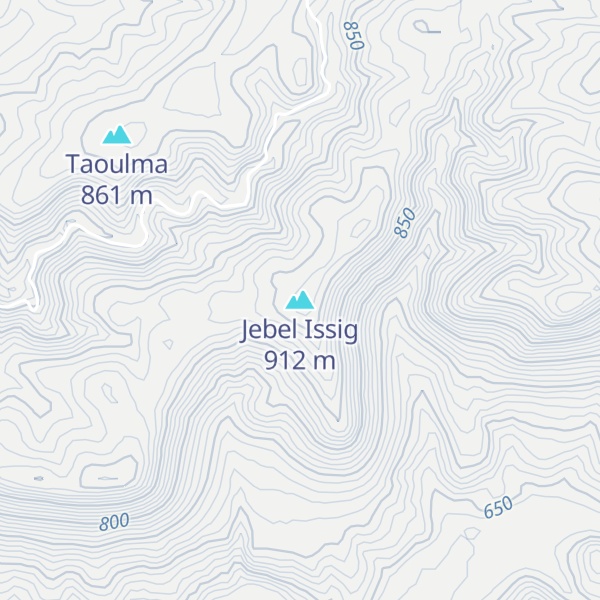 Map of Jebel Issig