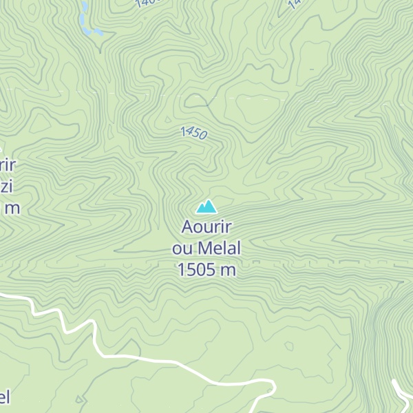 Map of Aourir ou Melal