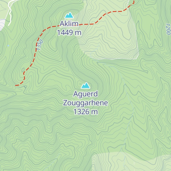 Map of Aguerd Zouggarhene