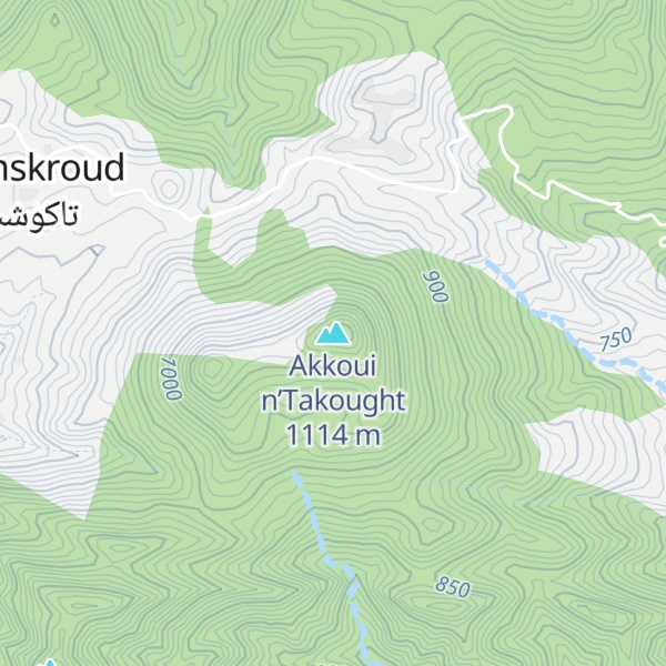 Map of Akkoui n’Takought