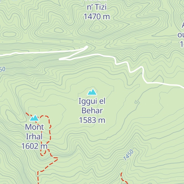 Map of Iggui el Behar