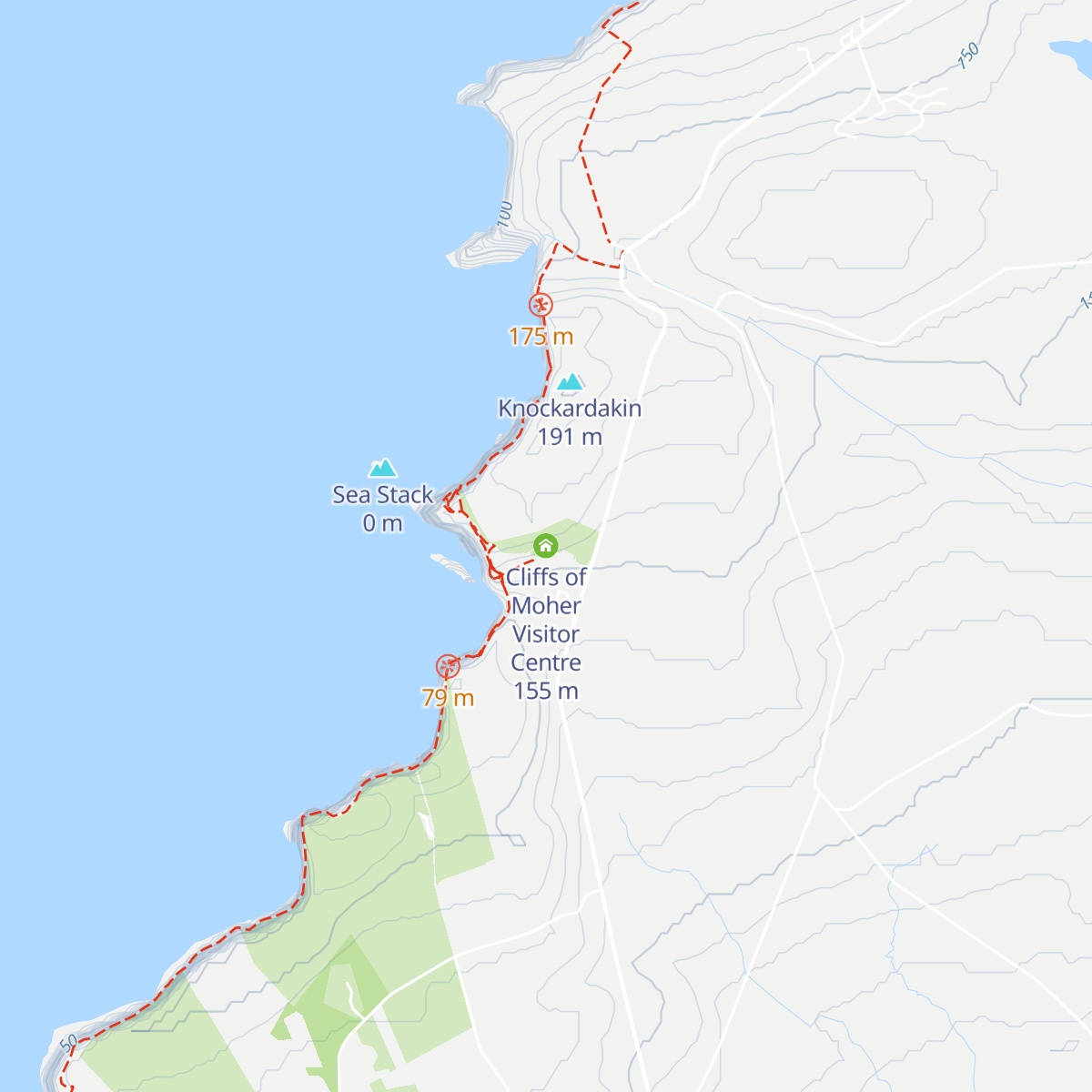 Cliffs of Moher Visitor Centre map