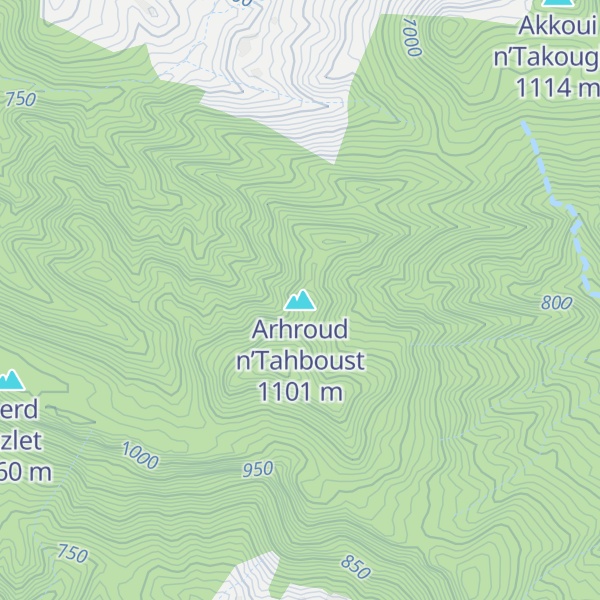 Map of Arhroud n’Tahboust