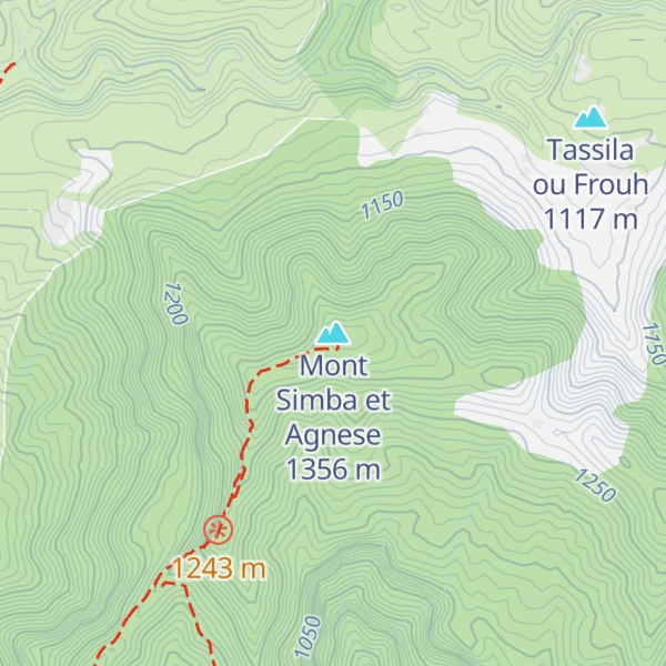 Map of Mont Simba et Agnese
