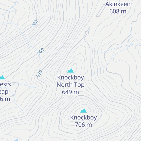 Map of Knockboy North Top