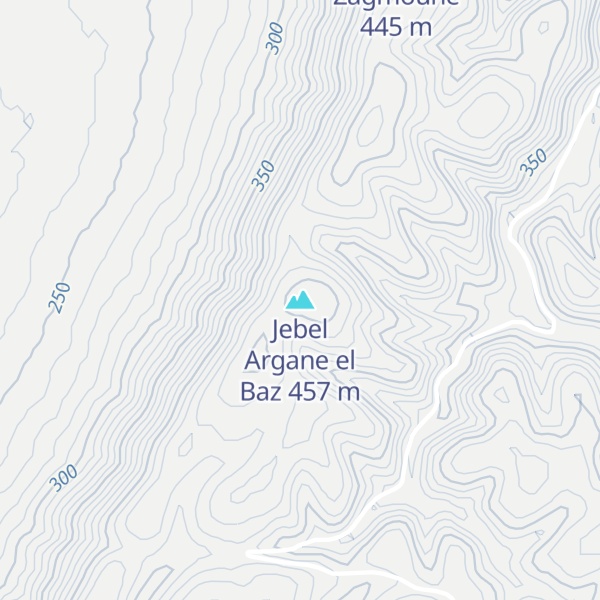 Map of Jebel Argane el Baz