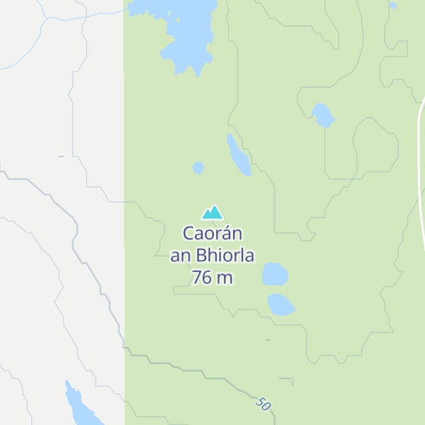 Map of Caorán an Bhiorla