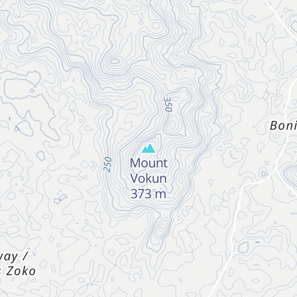 Map of Mount Vokun