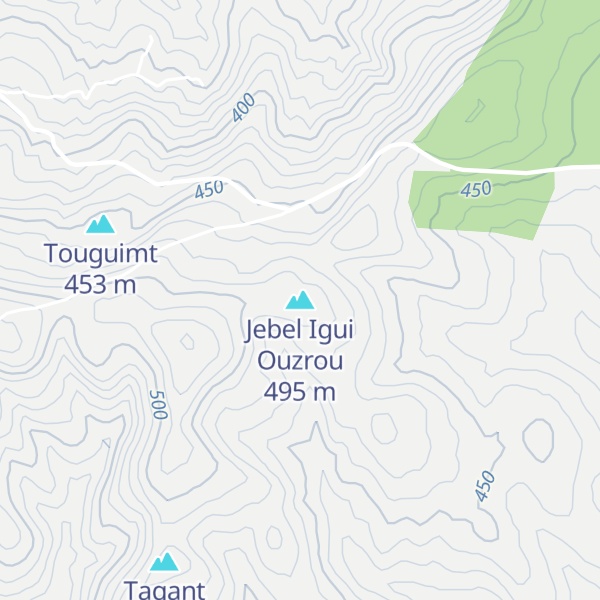 Map of Jebel Igui Ouzrou