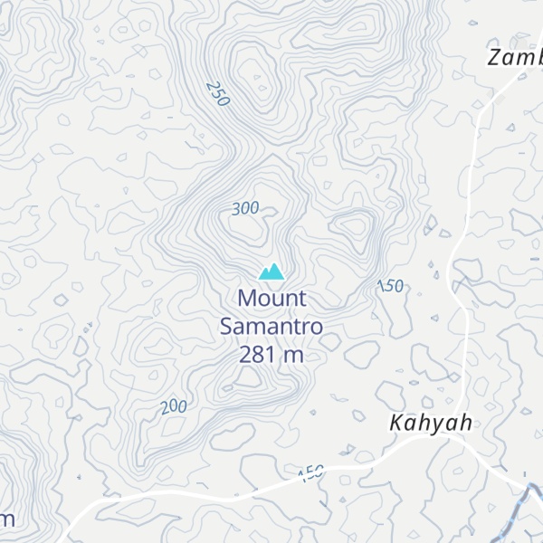 Map of Mount Samantro