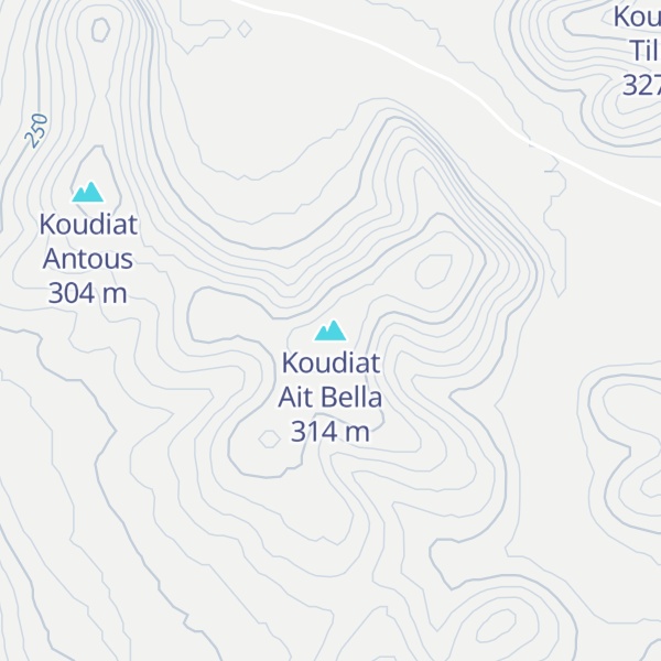 Map of Koudiat Ait Bella