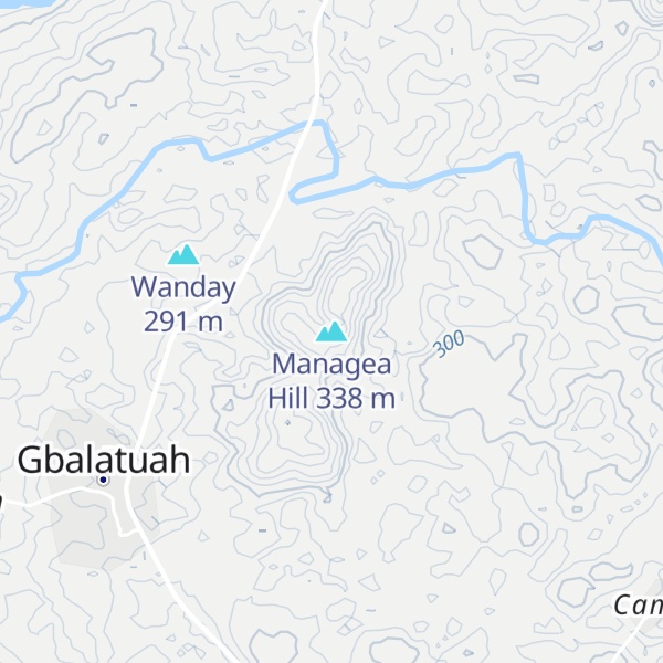 Map of Managea Hill
