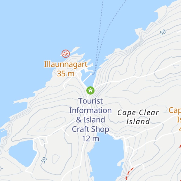 Map of Tourist Information & Island Craft Shop