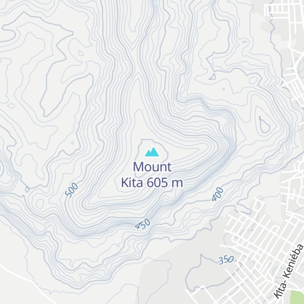 Map of Mount Kita