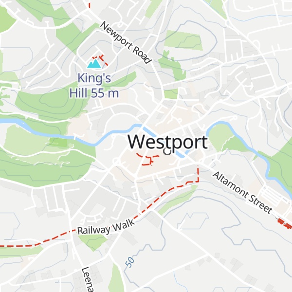 Map of Westport Discover Ireland Centre