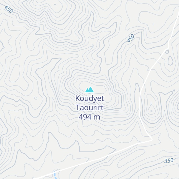 Map of Koudyet Taourirt